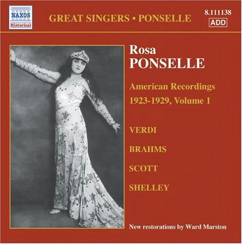 Cover for Rosa Ponselle · PONSELLE, Rosa: American Recor (CD) (2006)