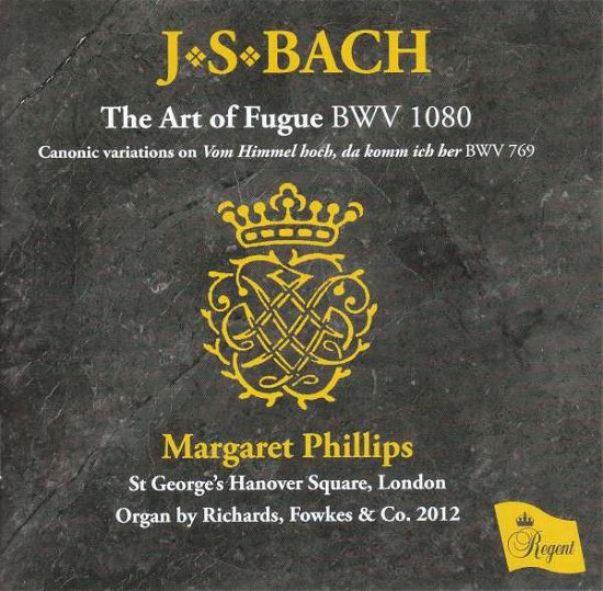 Cover for Margaret Phillips/ Organ of St Georges Hanover Square / London · Js Bach: Organ Works Vol. X (CD) (2021)