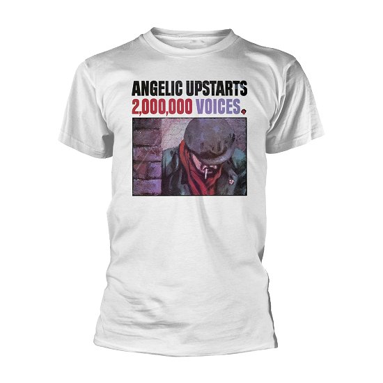 Cover for Angelic Upstarts · 2,000,000 Voices (T-shirt) [size L] [White edition] (2019)