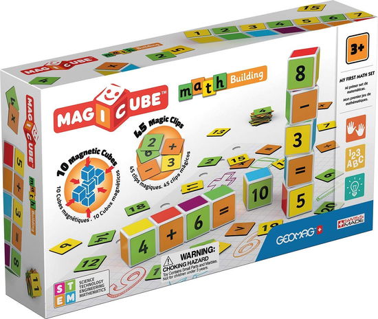 GEOMAG Magicube Maths Building  - 10 cubes + 45 clips - Geomag - Merchandise -  - 0871772000822 - 