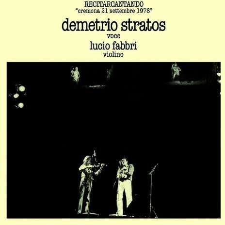 Cover for Demetrio Stratos · Recitarcantando: Live (CD) (2014)