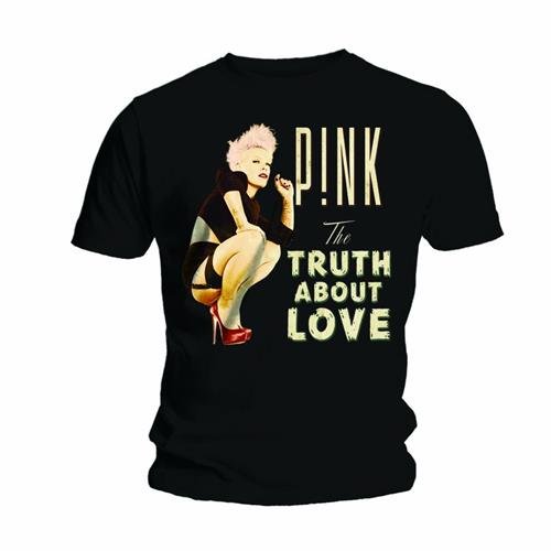 Cover for Pink · Pink Unisex T-Shirt: Truth About Love (T-shirt) [size S] [Black - Unisex edition]