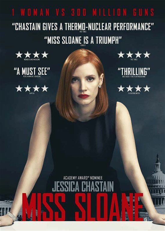 Cover for Miss Sloane (DVD) (2017)