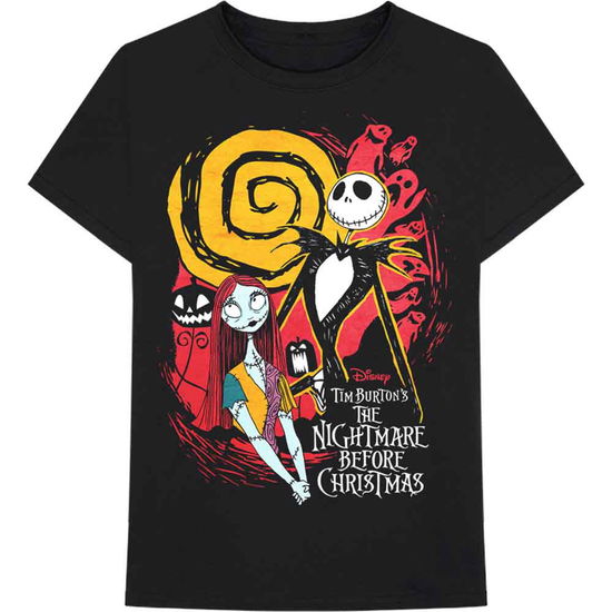 The Nightmare Before Christmas Unisex T-Shirt: Ghosts (Black) - Nightmare Before Christmas - The - Produtos - - 5056170699822 - 16 de novembro de 2020
