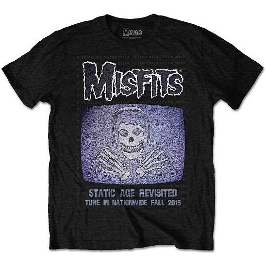 Cover for Misfits · Misfits Unisex T-Shirt: Static (T-shirt) [size S] [Black - Unisex edition]