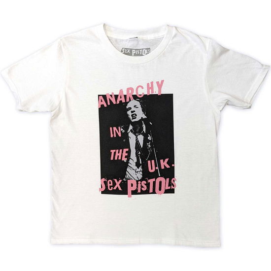 Cover for Sex Pistols - The · The Sex Pistols Kids T-Shirt: Anarchy In The UK (White) (9-10 Years) (T-shirt) [size 9-10yrs] (2023)