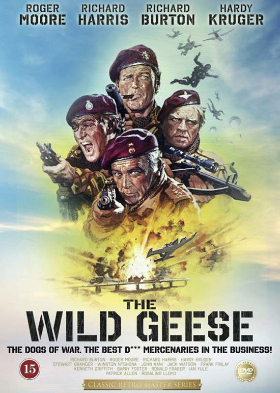 The Wild Geese - Roger Moore / Richard Harris / Richard Burton / Hardy Kruger - Elokuva - SOUL MEDIA - 5709165984822 - maanantai 29. kesäkuuta 2015