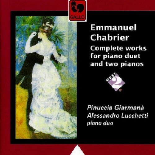 Cover for Emmanuel Chabrier · Complete Works For Piano Duets And Two Pianos (CD) (2020)