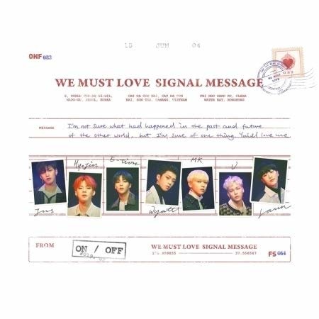 We Must Love Signal Message - Onf - Music - WM ENTERTAINMENT - 8809603549822 - January 31, 2019