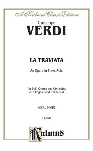 Cover for Giuseppe Verdi · Verdi La Traviata V (Pocketbok) [Italian, English Language, Kalmus, Bilingual edition] (1985)