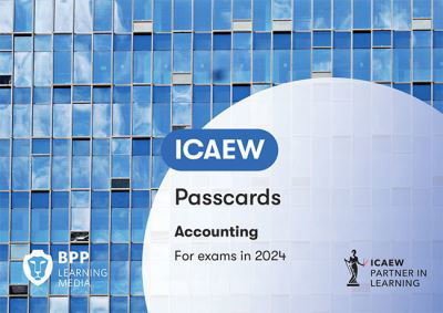 Cover for BPP Learning Media · ICAEW Accounting: Passcards (Spiral Book) (2023)