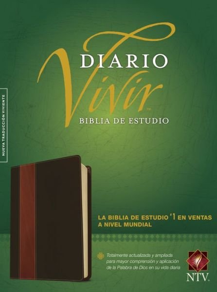 Cover for Tyndale House Publishers · Biblia De Estudio Del Diario Vivir-ntv (Leather Book) [Tan/Brown Imitation] (2015)