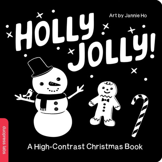 Cover for Duopress · Holly Jolly! A High-Contrast Christmas Book - High-Contrast Books (Board book) (2024)