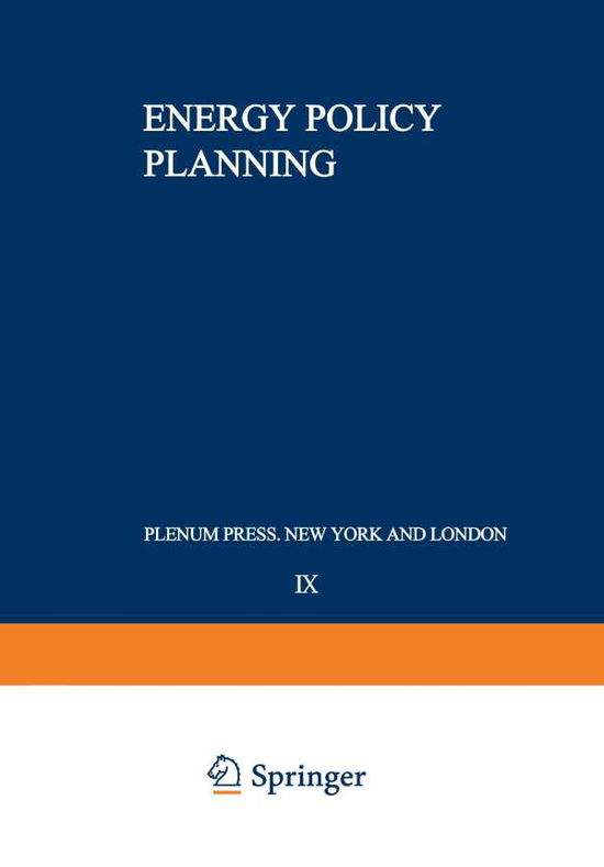 Energy Policy Planning - II Systems Science - B a Bayraktar - Books - Springer-Verlag New York Inc. - 9781468410822 - February 14, 2012