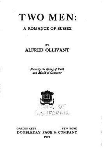 Cover for Alfred Ollivant · Two men, a romance of Sussex (Paperback Book) (2016)