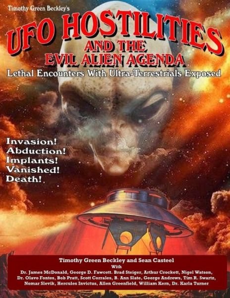 Cover for Sean Casteel · UFO Hostilities And The Evil Alien Agenda (Paperback Book) (2018)
