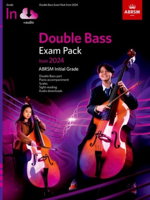 Cover for Abrsm · Double Bass Exam Pack from 2024, Initial Grade, Double Bass Part, Piano Accompaniment &amp; Audio - ABRSM Exam Pieces (Partitur) (2023)