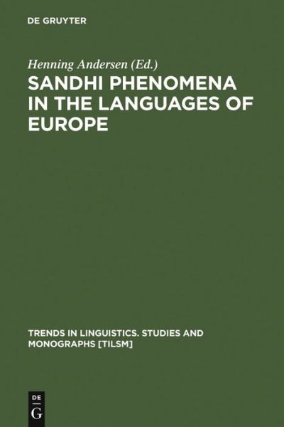 Cover for Henning Andersen · Sandhi Phenomena in the Languages of Eu (Book) (1986)