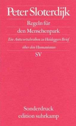 Cover for Peter Sloterdijk · Edit.Suhrk.6582 Sloterdijk.Regeln.Mensc (Book)