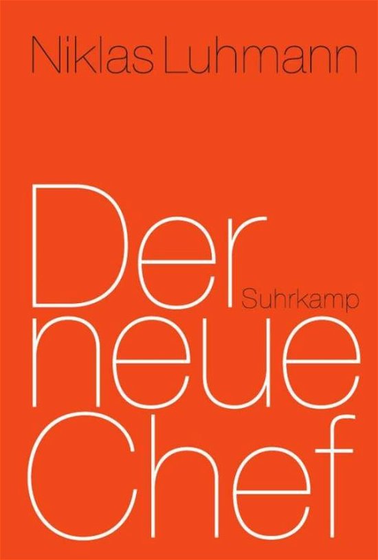 Cover for Luhmann · Der neue Chef (Book)