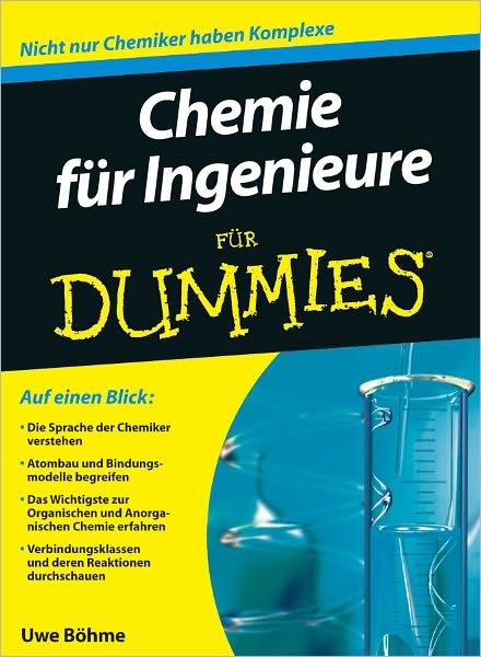 Cover for Uwe Bohme · Chemie fur Ingenieure fur Dummies - Fur Dummies (Pocketbok) (2012)