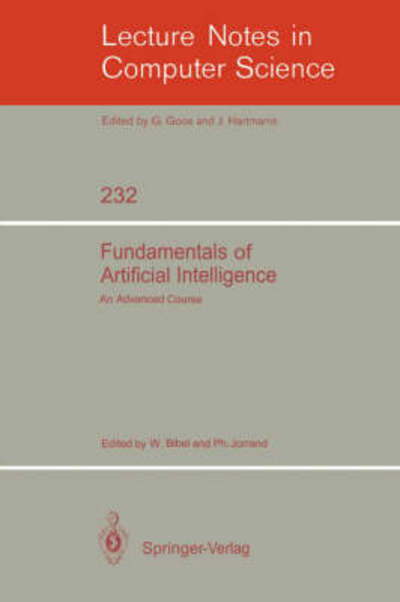 Cover for Wolfgang Bibel · Fundamentals of Artificial Intelligence - Lecture Notes in Computer Science (Paperback Book) (1986)