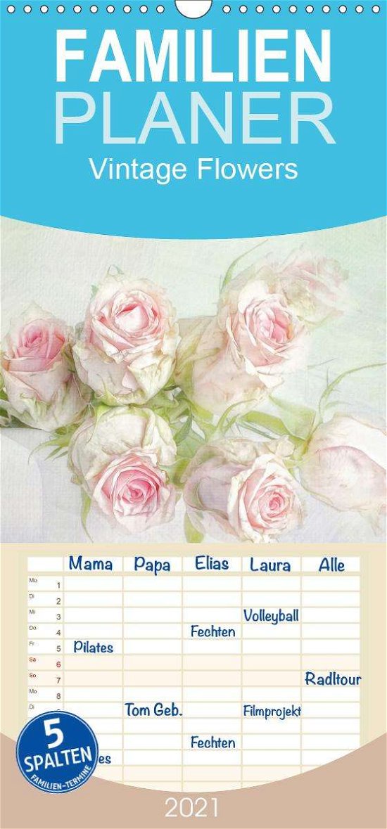Cover for Pe · Vintage Flowers - Familienplaner hoc (Book)