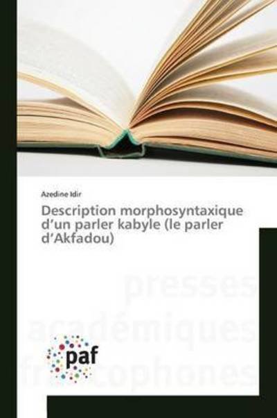 Cover for Idir · Description morphosyntaxique d'un (Bog) (2018)