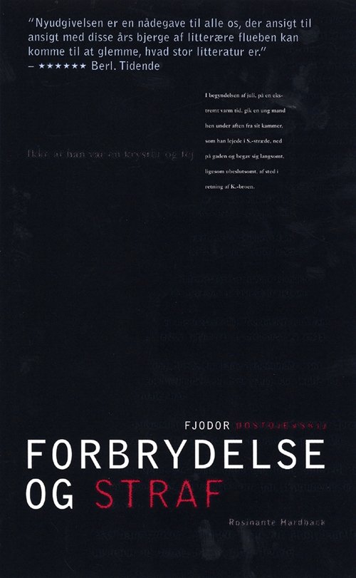 Cover for Fjodor Dostojevskij · Forbrydelse og straf (Bound Book) [2º edição] (2004)