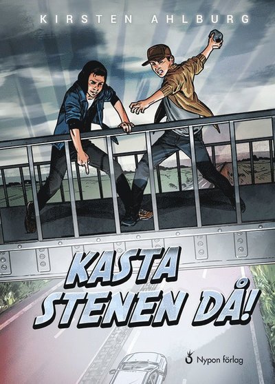 Cover for Kirsten Ahlburg · David och Otto: Kasta stenen då! (CD + bok) (Audiobook (CD)) (2018)