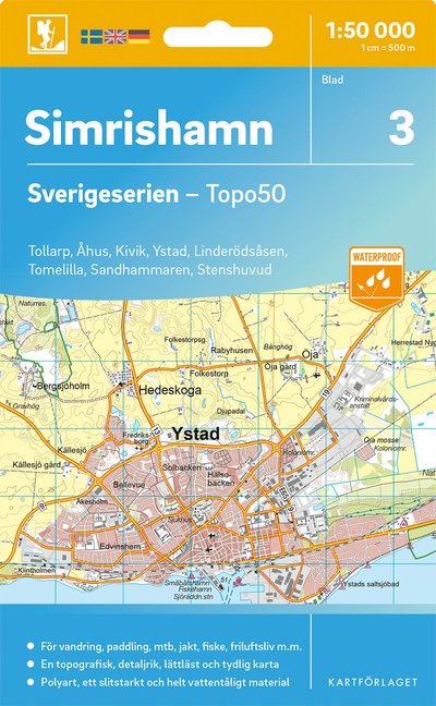Cover for Simrishamn - Sverigeserien Topo50 (Map) (2025)
