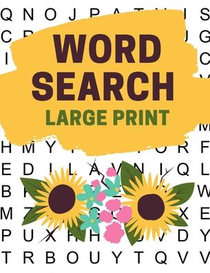 Cover for Getelan Journals · Large Print Word Search: 100 Large Letter Word Search Puzzles for Seniors and Adults Find 2000 Different Words and Have Fun (Pocketbok) (2021)