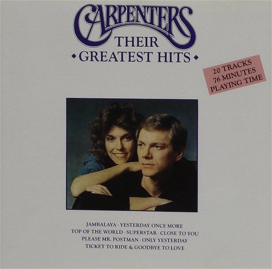 Cover for Carpenters · Their Greatest Hits (CD) (2017)
