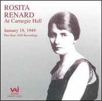 Cover for Renard · At Carnegie Hall (CD) (1995)