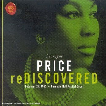 Cover for Johannes Brahms · Leontyne Price - Rediscovered Carnegie Hall Concert (CD) [Remastered edition] [Digipak] (2002)