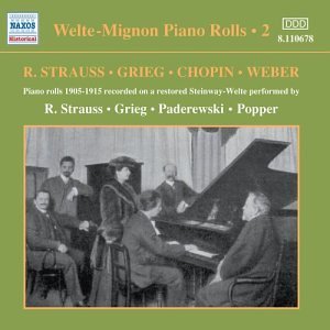 Cover for Welte-mignon Piano Rolls / Various (CD) (2004)