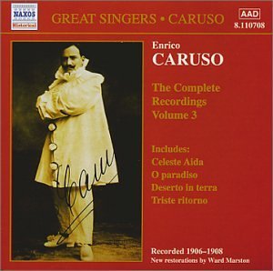 Complete Recordings of Enrico Caruso 3 - Caruso / Verdi / Leoncavallo / Puccini / Bizet - Musique - NAXOS - 0636943170823 - 17 juillet 2001