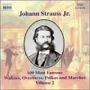 100 Most Famous Waltzes / Ovt/po - J.jr. Strauss - Music - NAXOS - 0636943451823 - June 1, 1999