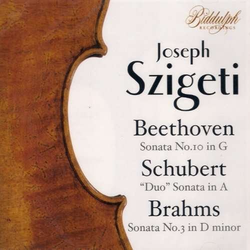 Cover for Joseph Szigeti · Szigeti Plays Beethoven (CD) (2017)