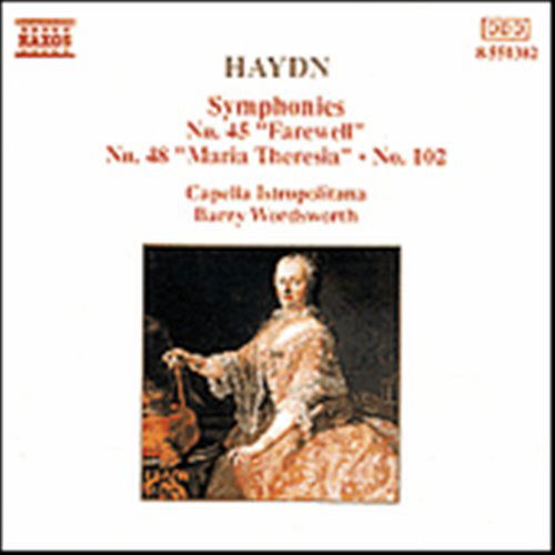 HAYDN: Symphonies 45, 48 & 102 - Wordsworth,barry / Cib - Musiikki - Naxos - 4891030503823 - maanantai 25. maaliskuuta 1991