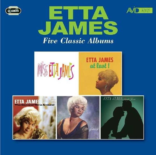 Cover for Etta James · Five Classic Albums (Miss Etta James / At Last! / Second Time Around / Etta James / Sings For Lovers) (CD) (2017)