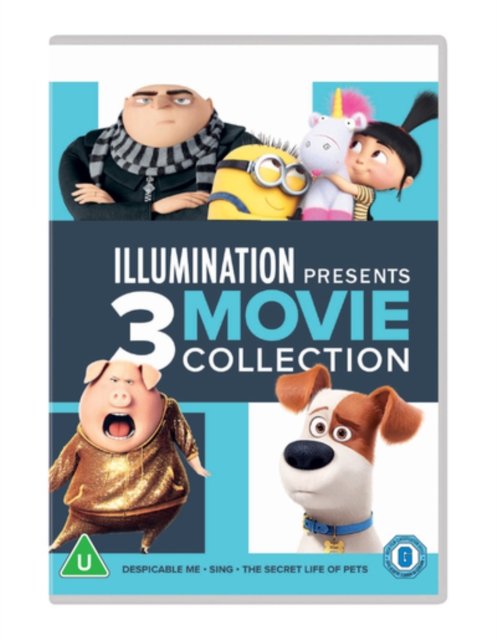 Cover for Illumination Presents 3 Movie Collection · Sing / Despicable Me / The Secret Life Of Pets (DVD) (2020)