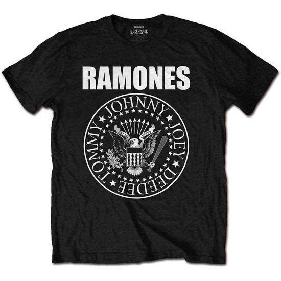 Ramones · Ramones Kids T-Shirt: Presidential Seal (3-4 Years) (T-shirt) [size 3-4yrs] [Black - Kids edition]