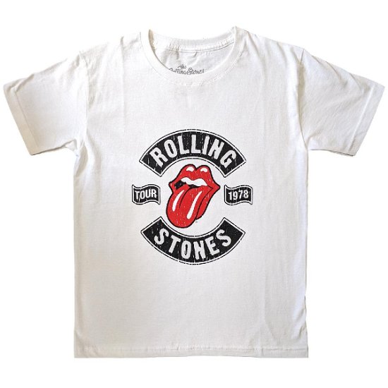 The Rolling Stones Kids T-Shirt: US Tour 1978 (7-8 Years) - The Rolling Stones - Koopwaar -  - 5056561078823 - 
