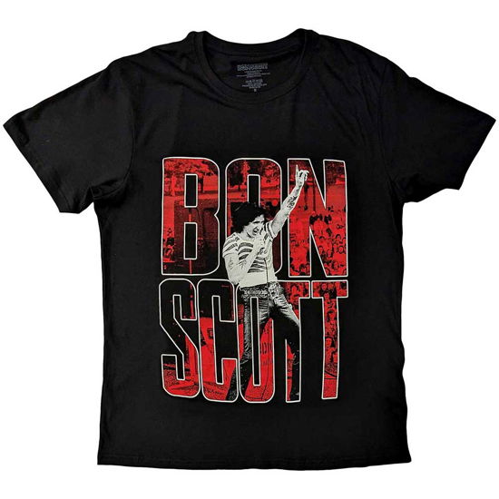 Cover for Bon Scott · Bon Scott Unisex T-Shirt: Big Type (Black) (T-shirt) [size S] (2023)