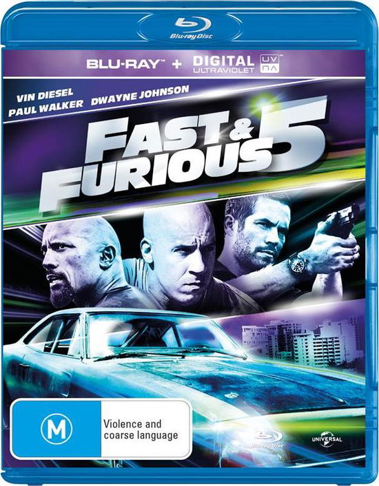 Cover for Fast &amp; Furious 5 (Blu-ray) (2015)