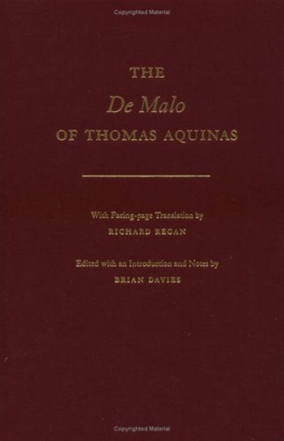 Cover for Saint Thomas Aquinas · The De Malo of Thomas Aquinas (Gebundenes Buch) (2001)