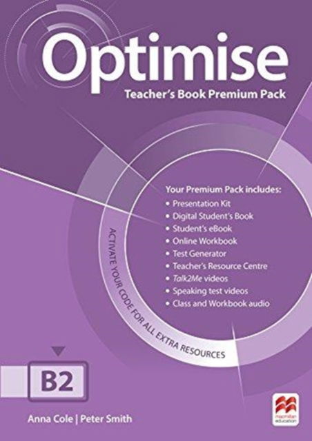 Cover for Anna Cole · Optimise B2 Teacher's Book Premium Pack (Book) (2016)