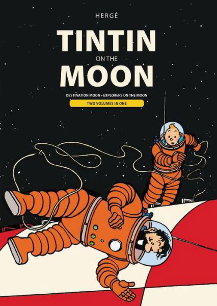 Cover for Tintin on the Moon (Inbunden Bok) (2019)