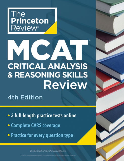 Cover for Princeton Review · Princeton Review MCAT Critical Analysis and Reasoning Skills Review, 4th Edition: Complete CARS Content Prep + Practice Tests (Paperback Book) [4 Revised edition] (2025)
